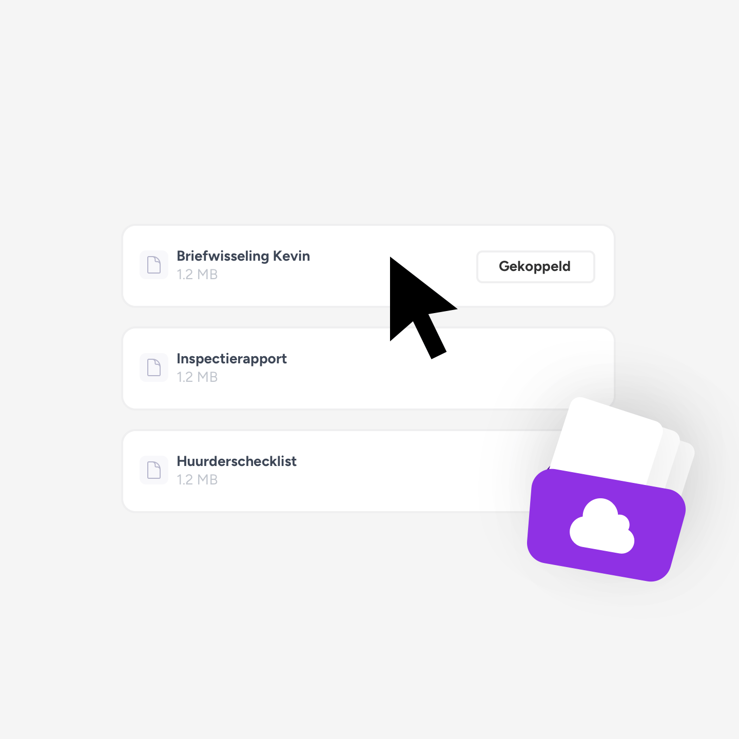 Koppel je ingevulde documenten meteen aan je huurovereenkomsten