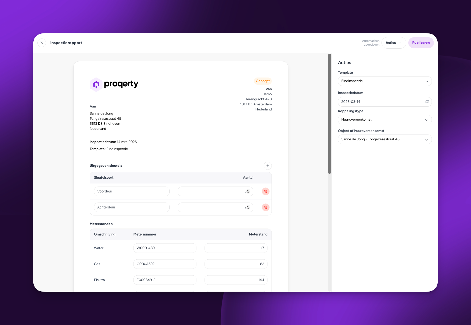 inspectierapport vastgoed software